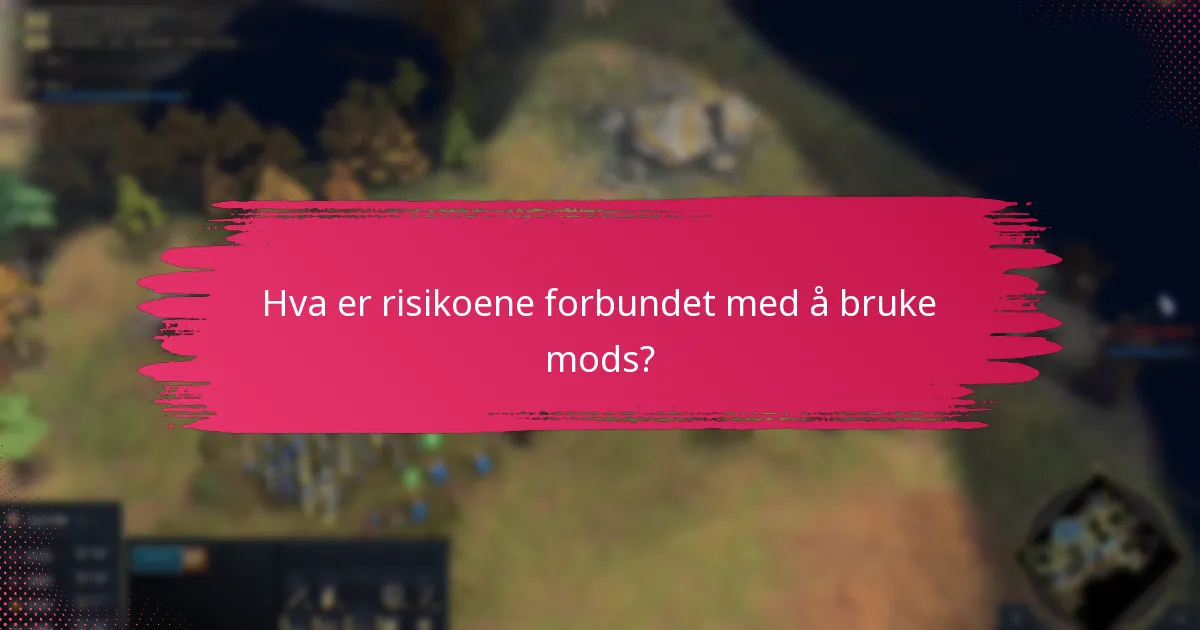 Hvilke mods forbedrer spillopplevelsen i Age of Empires IV?